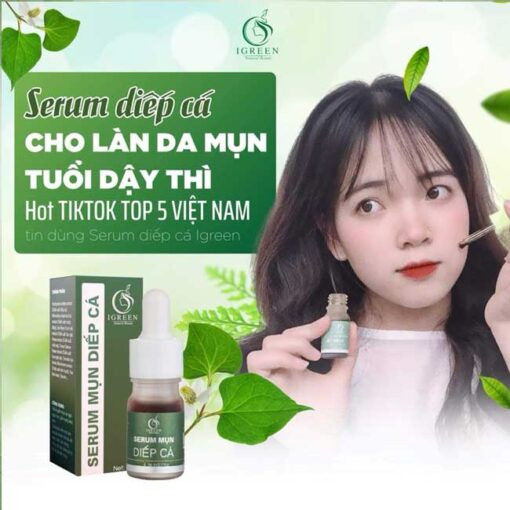 Serum Trị Mụn Diếp Cá Igreen