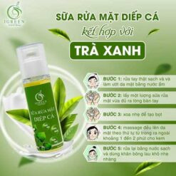 Sữa rửa mặt diếp cá Igreen