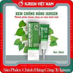 Kem Chống Nắng Thuần Chay iGreen: Chống lại 98% tia UVB và 90% tia UVAKem Chống Nắng Thuần Chay iGreen: Chống lại 98% tia UVB và 90% tia UVA