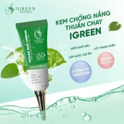 Kem Chống Nắng Thuần Chay Igreen - Chống 98% UVB và 90% UVA