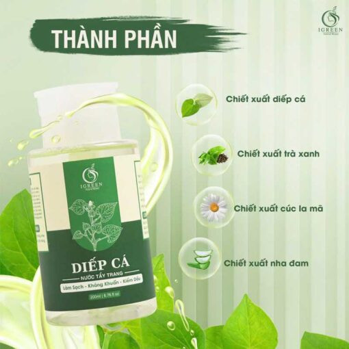 Nước Tẩy Trang Diếp Cá iGreen